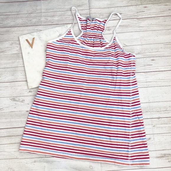 Fat Face Tops - fat face womens 16 striped tank top yback 100% cot